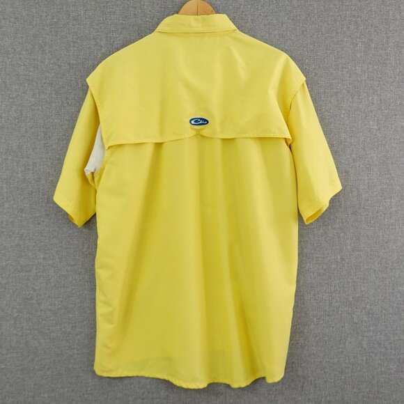Drake Waterfowl Systems Vented Fishing Shirt Yellow Short Sleeve Size Medium - Picture 6 of 13